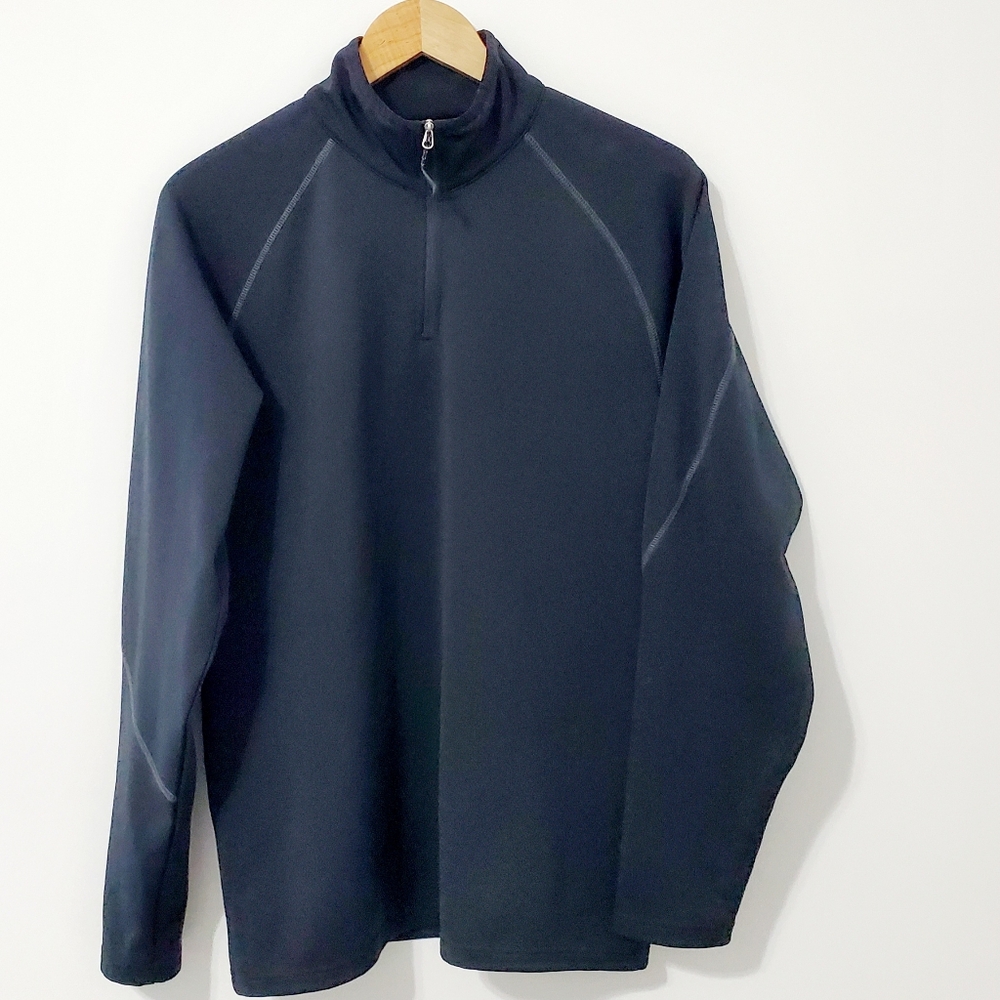 Henri Lloyd Quarter Zip Pullover Black Mens Medium